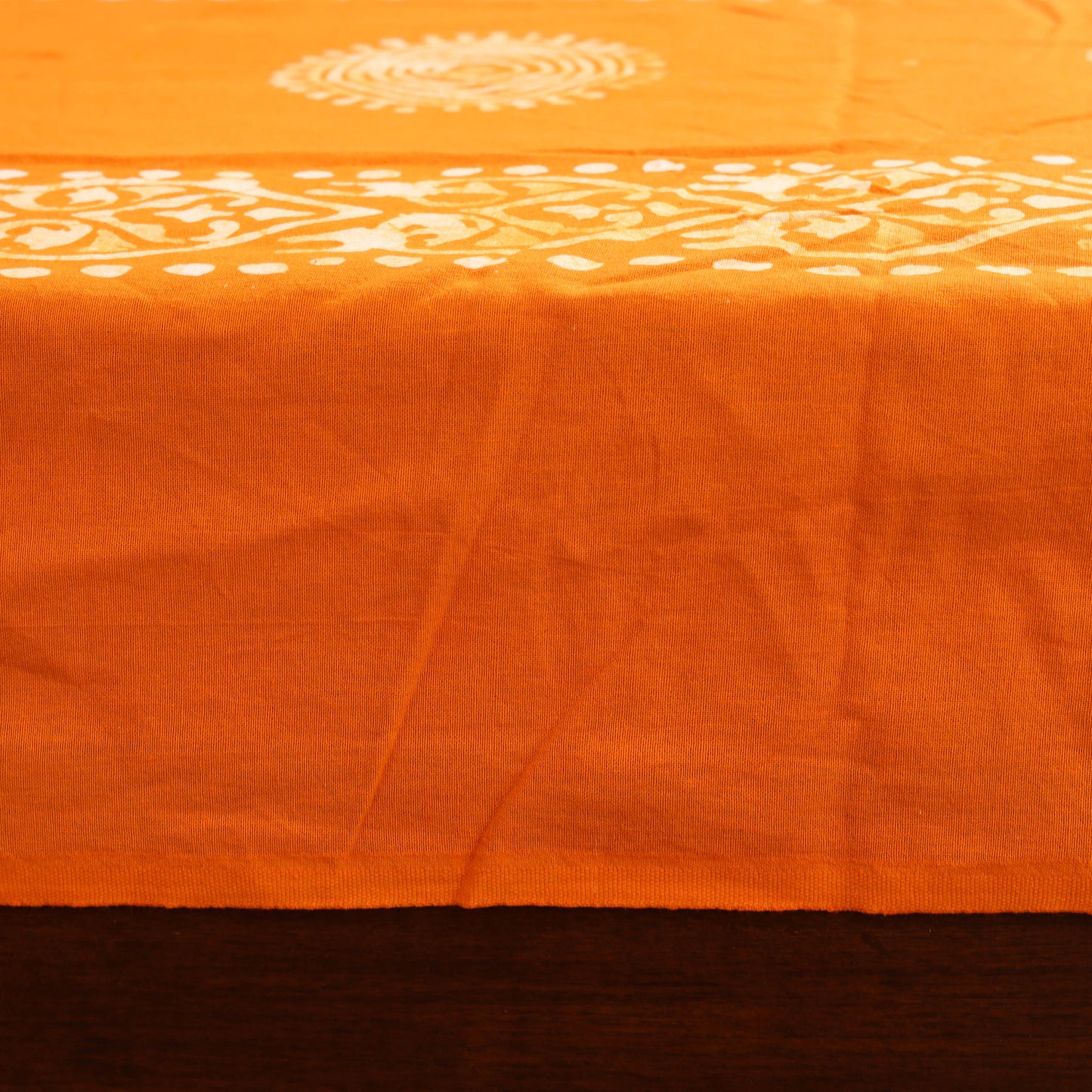 Hand Block Batik Print Cotton Double Bedsheet Set (108 x 90 in) 02