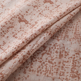 Brown - Authentic Kutch Hand Block Batik Print Pure Handwoven Natural Dyed Kala Cotton Fabric 20