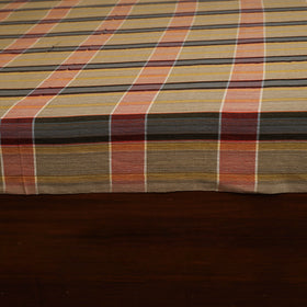Brown - double handloom cotton bed sheet (108 x 90 in) 10