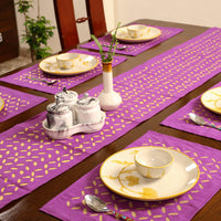 Applique Cut Work Table Runner with Table Mat Set 31