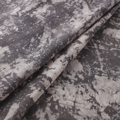 Grey - Authentic Kutch Hand Block Batik Print Pure Handwoven Natural Dyed Kala Cotton Fabric 24