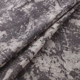Grey - Authentic Kutch Hand Block Batik Print Pure Handwoven Natural Dyed Kala Cotton Fabric 24