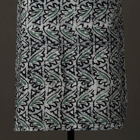 Grey Hand Batik Printed Cotton Apron with Pocket 