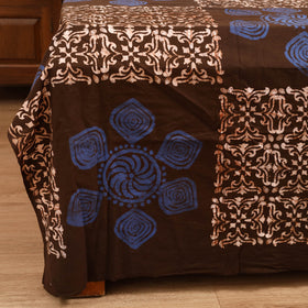 Hand Block Batik Print Cotton Double Bedsheet Set (108 x 90 in) 05