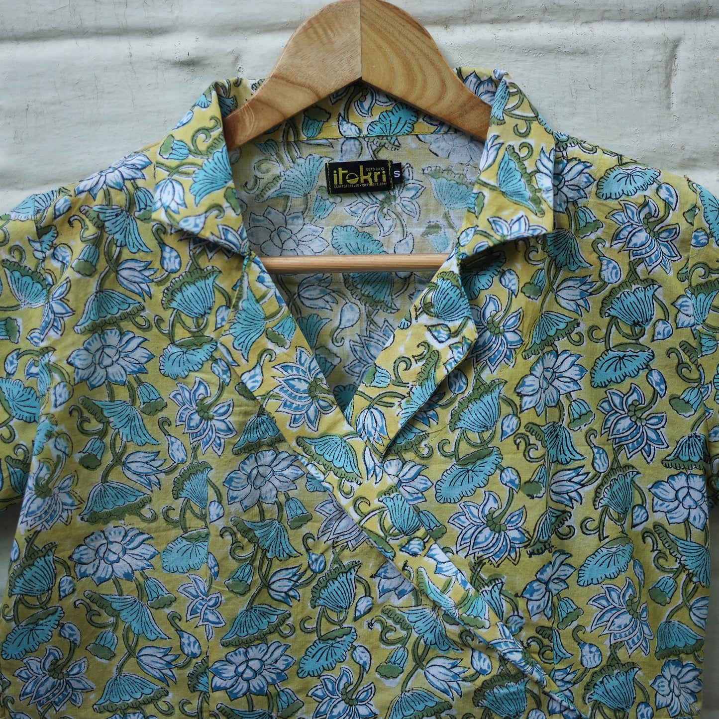 Buy Multicolor Block Print Cotton Sanganeri Stitched Blouse