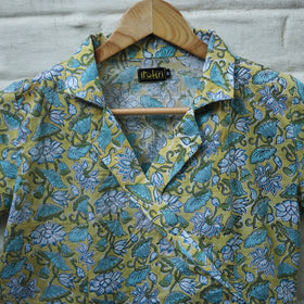 Buy Multicolor Block Print Cotton Sanganeri Stitched Blouse