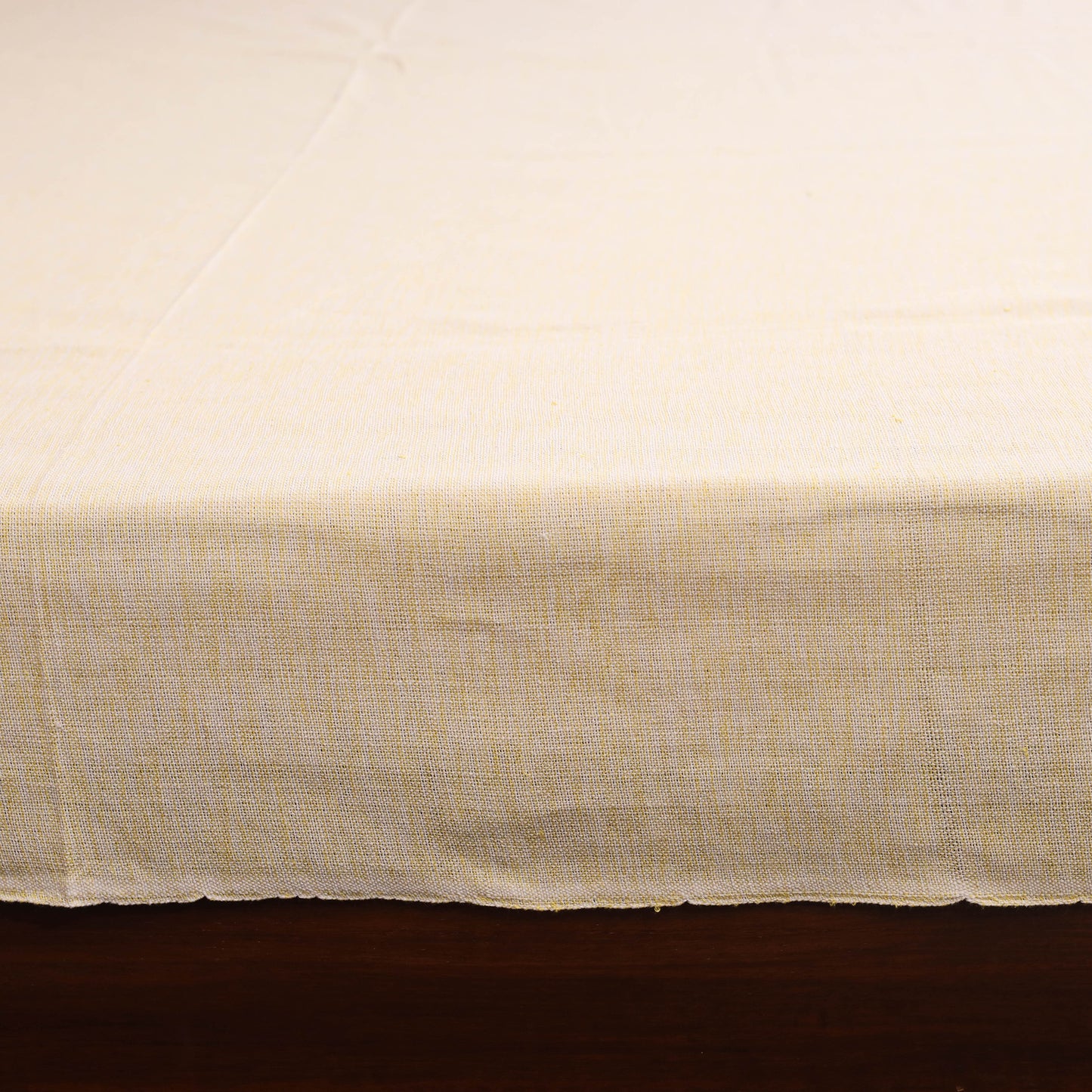 Yellow - double handloom cotton bed sheet (108 x 90 in) 21
