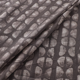 Grey - Authentic Kutch Hand Block Batik Print Pure Handwoven Natural Dyed Kala Cotton Fabric 25