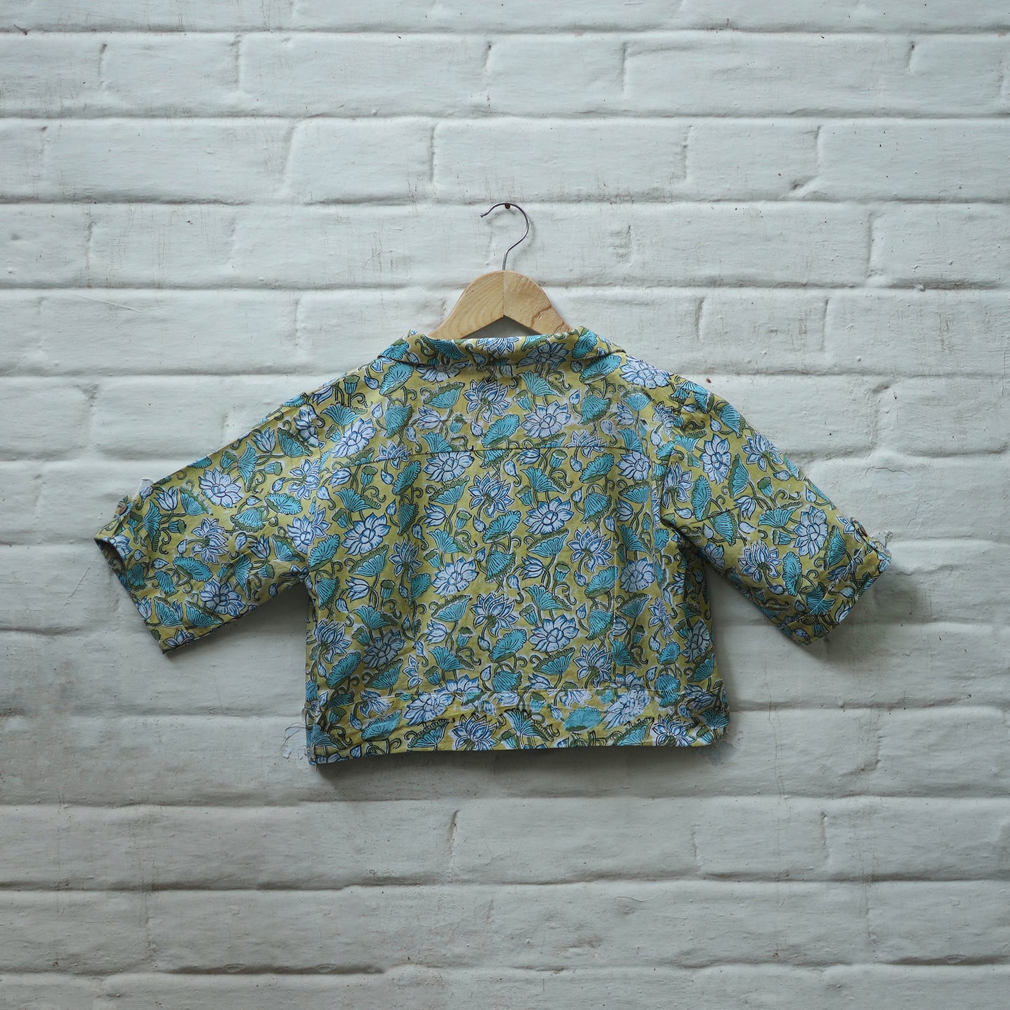 Buy Multicolor Block Print Cotton Sanganeri Stitched Blouse