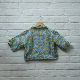 Buy Multicolor Block Print Cotton Sanganeri Stitched Blouse