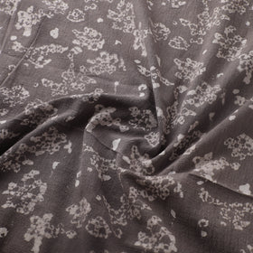 Grey - Authentic Kutch Hand Block Batik Print Pure Handwoven Natural Dyed Kala Cotton Fabric 26
