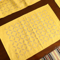 Applique Cut Work Table Runner with Table Mat Set 34