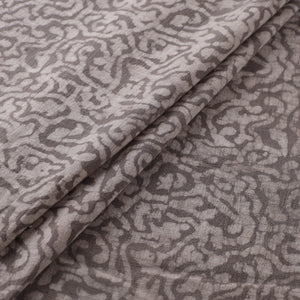 Grey - Authentic Kutch Hand Block Batik Print Pure Handwoven Natural Dyed Kala Cotton Fabric 27