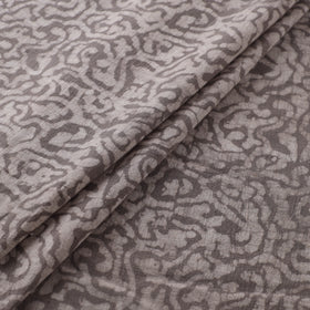 Grey - Authentic Kutch Hand Block Batik Print Pure Handwoven Natural Dyed Kala Cotton Fabric 27