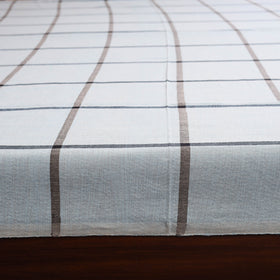 Blue - double handloom cotton bed sheet (108 x 90 in) 23