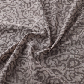 Grey - Authentic Kutch Hand Block Batik Print Pure Handwoven Natural Dyed Kala Cotton Fabric 27