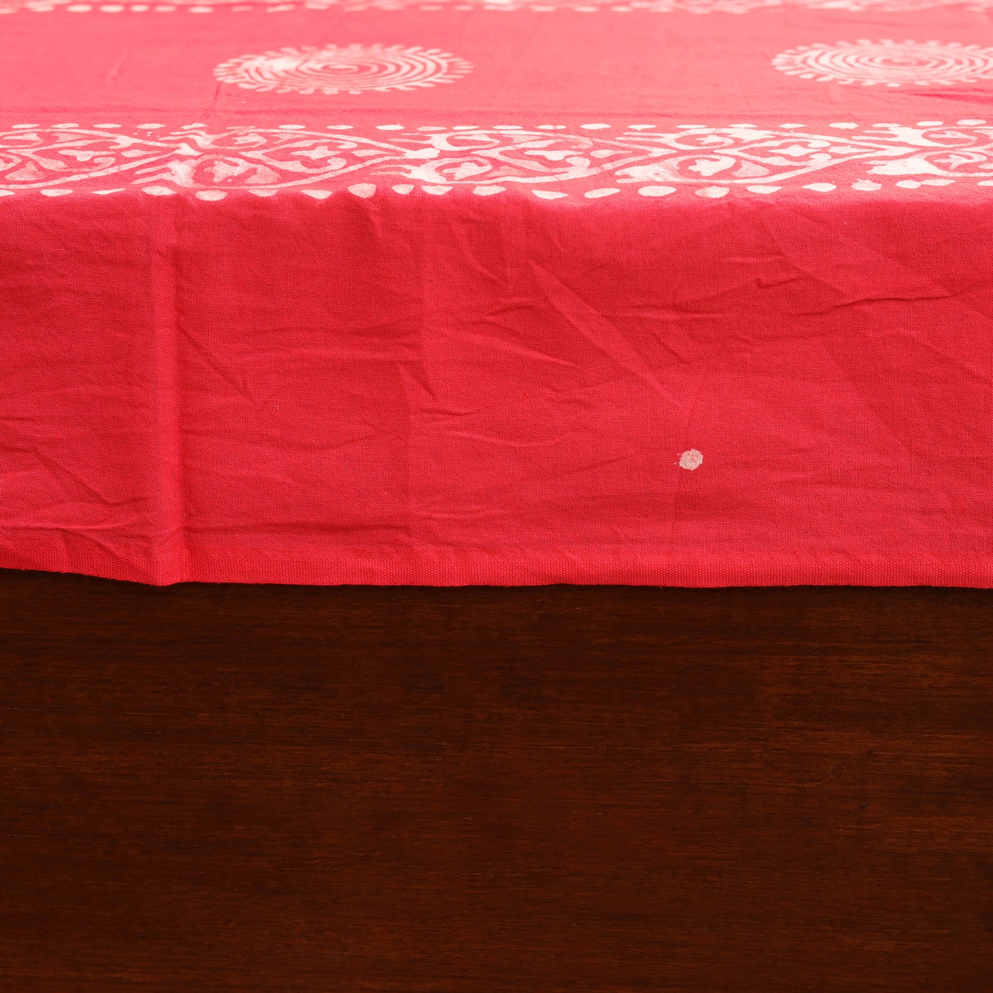 Hand Block Batik Print Cotton Double Bedsheet Set (108 x 90 in) 07