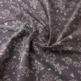 Grey - Authentic Kutch Hand Block Batik Print Pure Handwoven Natural Dyed Kala Cotton Fabric 28
