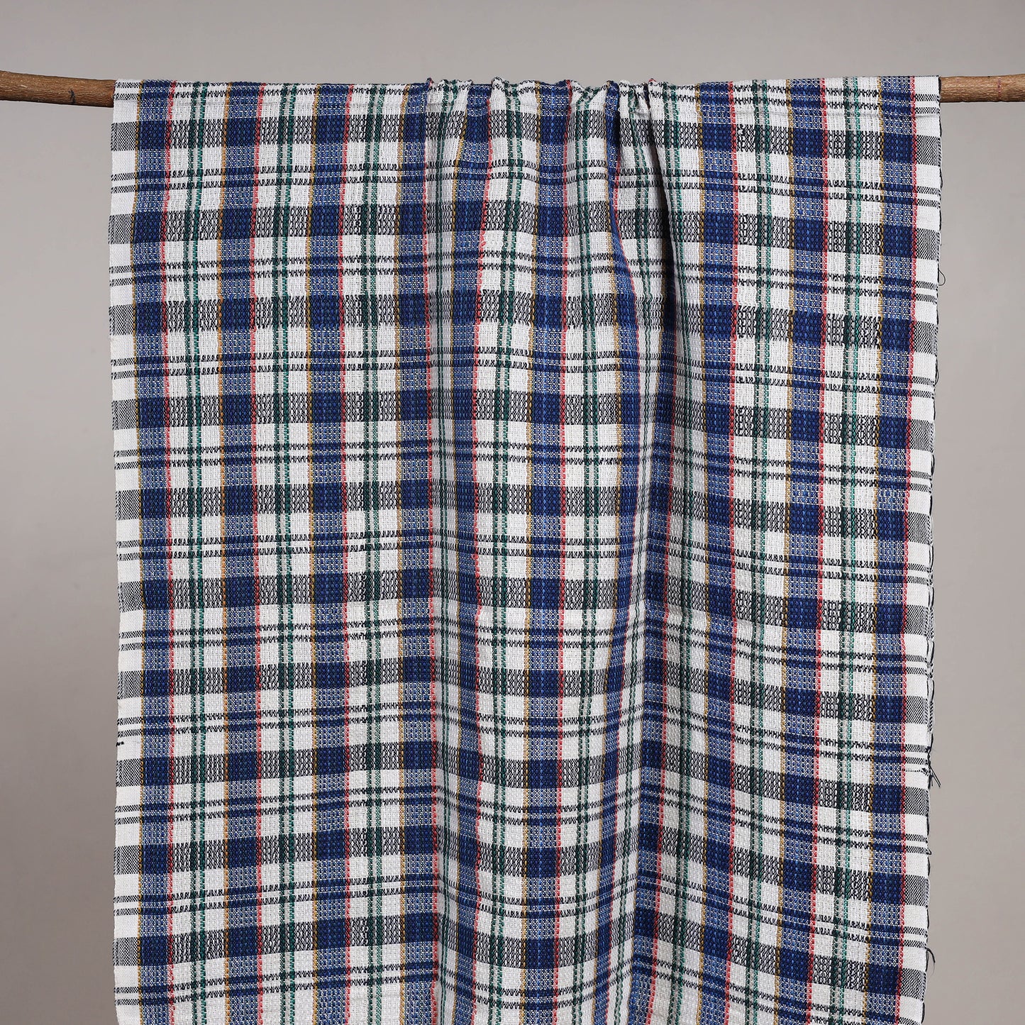 Handloom fine cotton checks bath towel 03 - handcrafted
