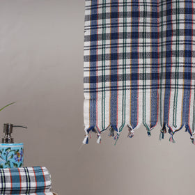 Handloom fine cotton checks bath towel 03 - handcrafted