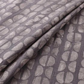 Grey - Authentic Kutch Hand Block Batik Print Pure Handwoven Natural Dyed Kala Cotton Fabric 29