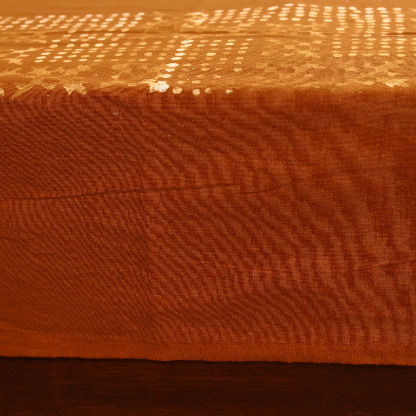 Hand Block Batik Print Cotton Double Bedsheet Set (108 x 90 in) 08