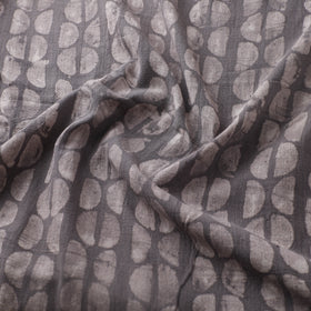 Grey - Authentic Kutch Hand Block Batik Print Pure Handwoven Natural Dyed Kala Cotton Fabric 29