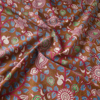 Brown - Kalamkari Printed Cotton Fabric