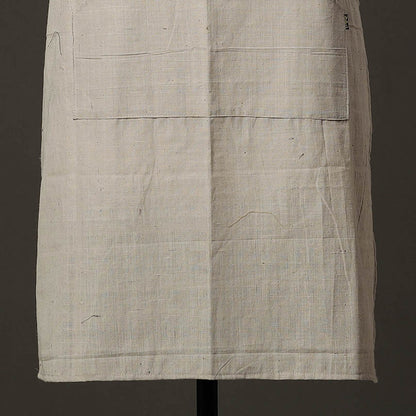 Plain Handloom Jhiri Cotton Apron with Pocket