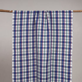 Handloom fine cotton checks bath towel 05 - handcrafted