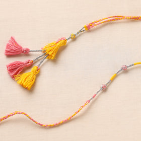 Anant Raksha Thread work Rakhi & Lumba Set