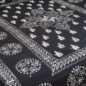 Hand Block Batik Print Cotton Double Bedsheet Set (108 x 90 in) 11