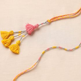 Anant Raksha Thread work Rakhi & Lumba Set