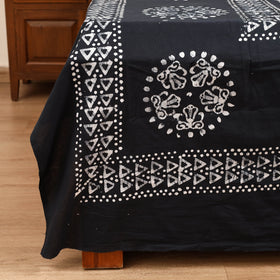 Hand Block Batik Print Cotton Double Bedsheet Set (108 x 90 in) 11