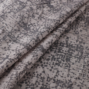 Grey - Authentic Kutch Hand Block Batik Print Pure Handwoven Natural Dyed Kala Cotton Fabric 34