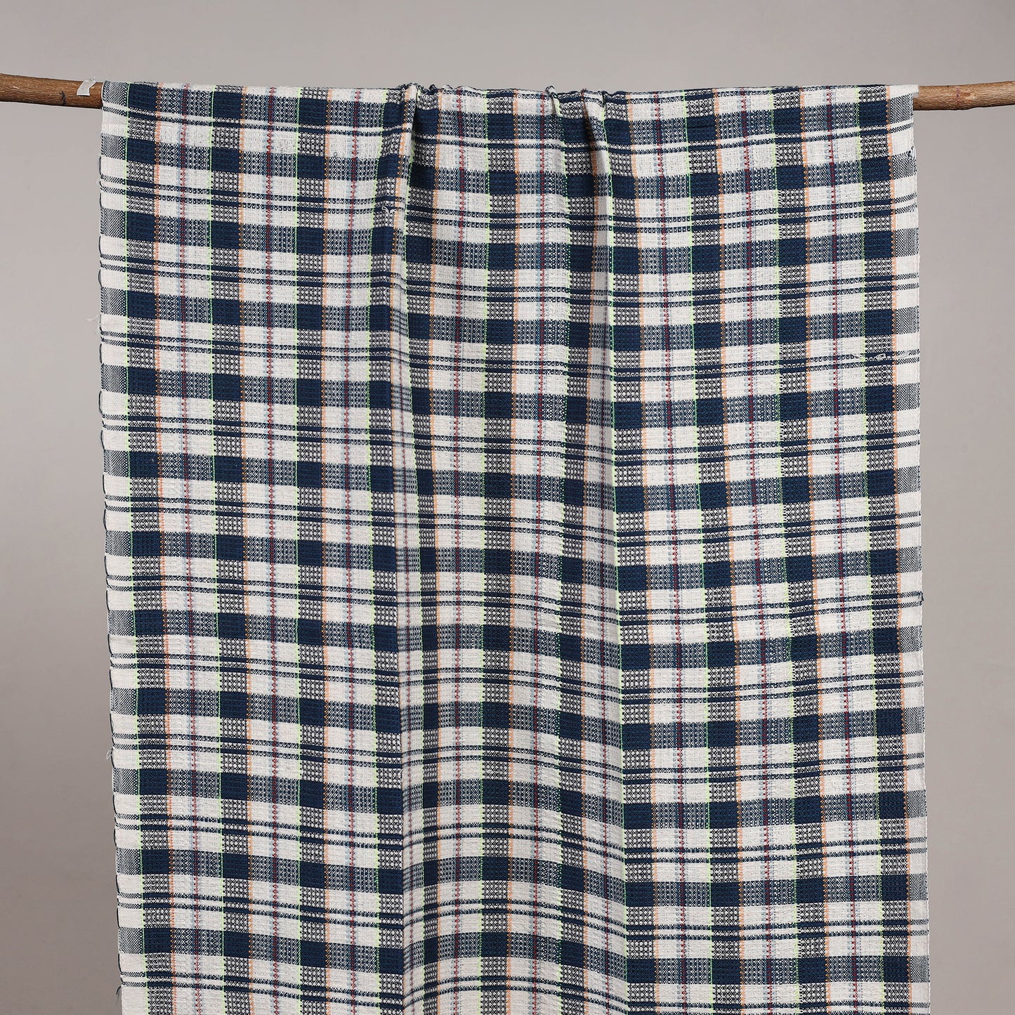 Handloom fine cotton checks bath towel 09 - handcrafted