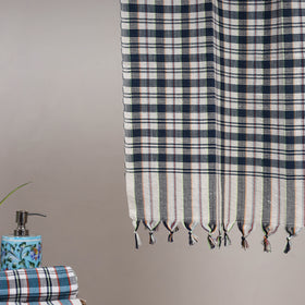 Handloom fine cotton checks bath towel 09 - handcrafted