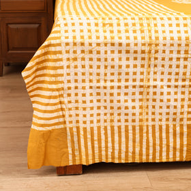 Hand Block Batik Print Cotton Double Bedsheet Set (108 x 90 in) 12