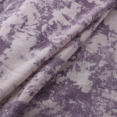 Purple - Authentic Kutch Hand Block Batik Print Pure Handwoven Natural Dyed Kala Cotton Fabric 36
