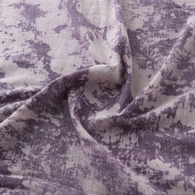 Purple - Authentic Kutch Hand Block Batik Print Pure Handwoven Natural Dyed Kala Cotton Fabric 36