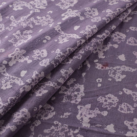 Purple - Authentic Kutch Hand Block Batik Print Pure Handwoven Natural Dyed Kala Cotton Fabric 37