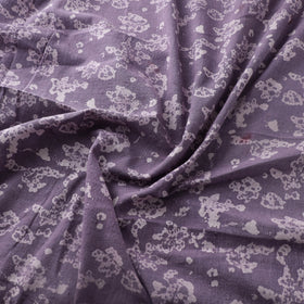 Purple - Authentic Kutch Hand Block Batik Print Pure Handwoven Natural Dyed Kala Cotton Fabric 37
