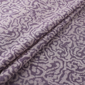 Purple - Authentic Kutch Hand Block Batik Print Pure Handwoven Natural Dyed Kala Cotton Fabric 38
