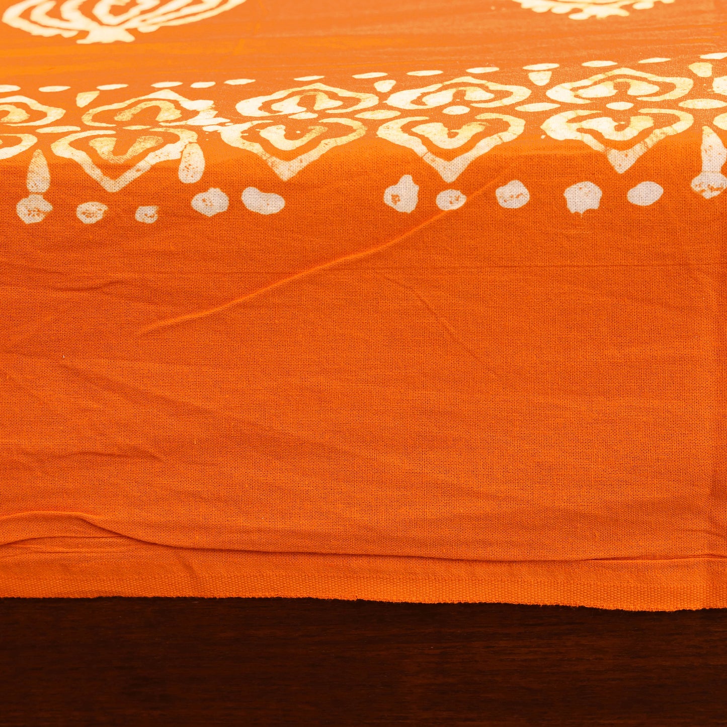 Hand Block Batik Print Cotton Double Bedsheet Set (108 x 90 in) 13