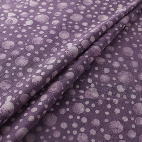 Purple - Authentic Kutch Hand Block Batik Print Pure Handwoven Natural Dyed Kala Cotton Fabric 39