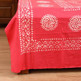Hand Block Batik Print Cotton Double Bedsheet Set (108 x 90 in) 15