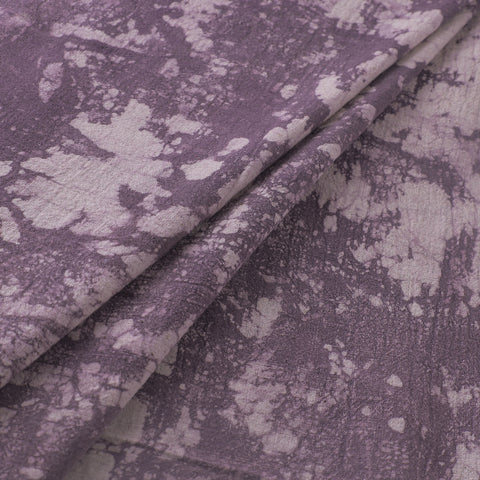 Purple - Authentic Kutch Hand Block Batik Print Pure Handwoven Natural Dyed Kala Cotton Fabric 41