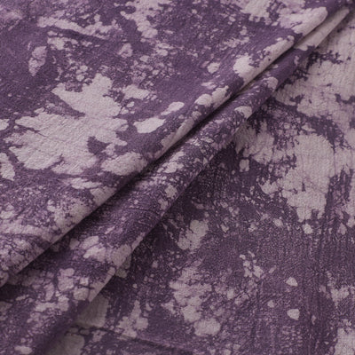 Purple - Authentic Kutch Hand Block Batik Print Pure Handwoven Natural Dyed Kala Cotton Fabric 41