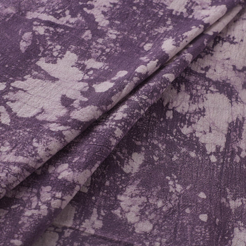 Purple - Authentic Kutch Hand Block Batik Print Pure Handwoven Natural Dyed Kala Cotton Fabric 41