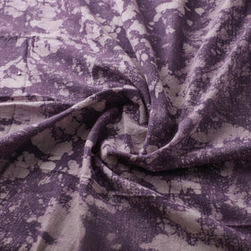 Purple - Authentic Kutch Hand Block Batik Print Pure Handwoven Natural Dyed Kala Cotton Fabric 41